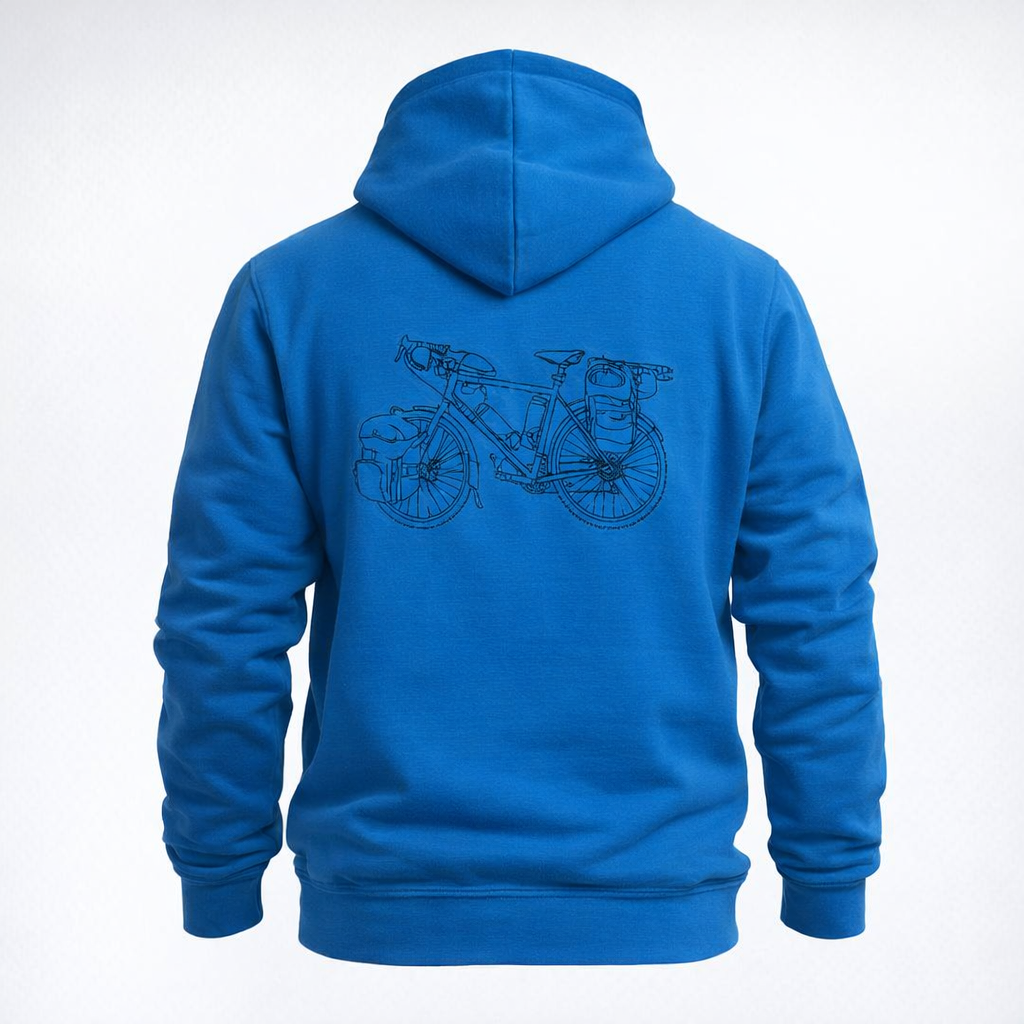 Hoodie en coton impression à la demande - Cyclotourisme