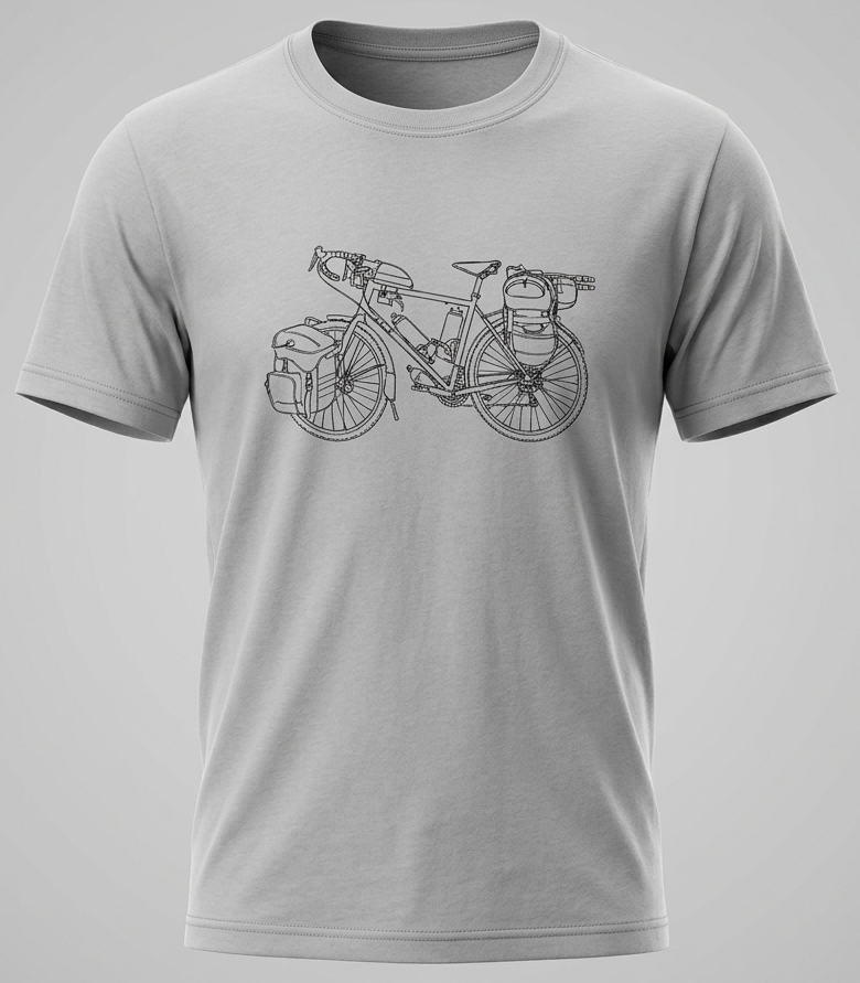 T-Shirt Coton impression à la demande- Cyclotourisme